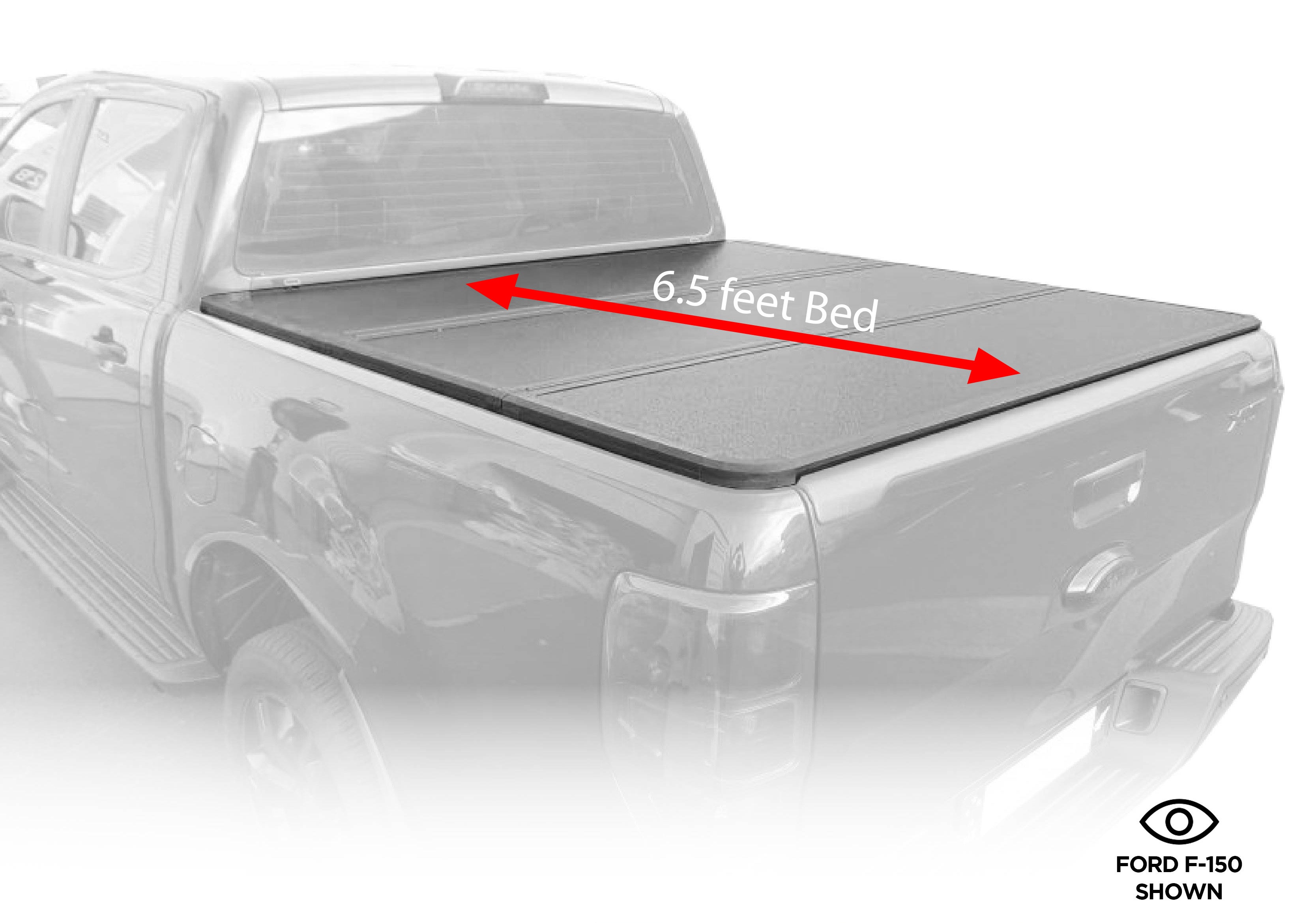 Fenza AL Hard Tri-Fold Tonneau Cover Compatible with Ford Maverick 2022–2026 | Heavy-Duty Aluminum Folding Truck Bed Cover with Secure Locking System, Waterproof Seal, and Sleek Low-Profile Design