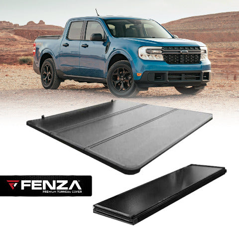 Fenza Hard Tri-Fold Tonneau Cover Compatible With For Ford Maverick 22+ (Double Cab)