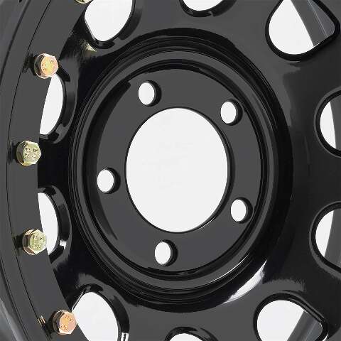 Pro Comp Wheels 252-5165F Rock Crawler Series 252 Black D-Window Wheel