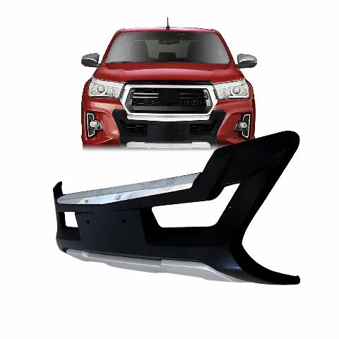 Metal Front Bumper Guard + Led Lights Compatible With Toyota Hilux 21+