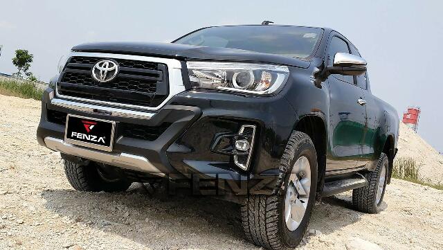 Metal Front Bumper Guard + Led Lights Compatible With Toyota Hilux 21+