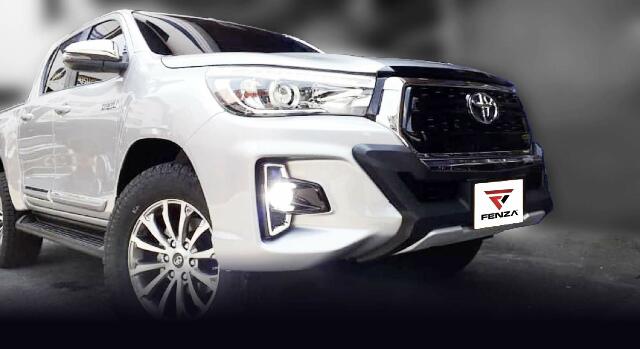 Metal Front Bumper Guard + Led Lights Compatible With Toyota Hilux 21+