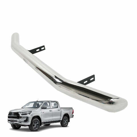 Stainless Lower Front Bumper Bar 3 in Compatible With 16+ Toyota Hilux