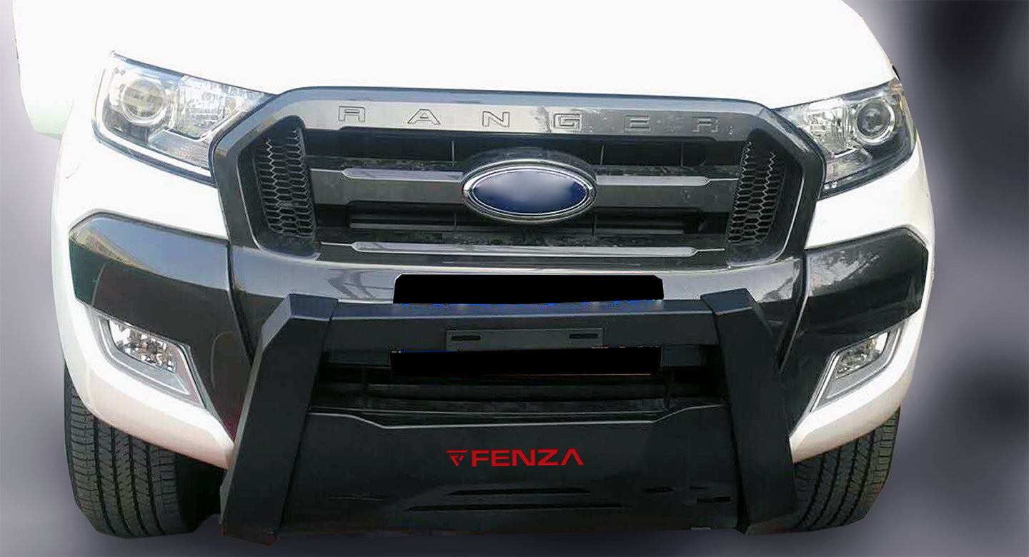 Metal Front Grille Guard & Skid Plate Compatible With Ford Ranger 23+