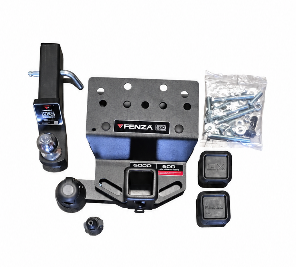 FENZA Trailer Hitch Receiver Kit Compatible with Toyota Land Cruiser Prado LC250 & Lexus GX 550, 2024–2026, Includes Ball Mount, Hitch Ball, Electrical Connector & Hardware
