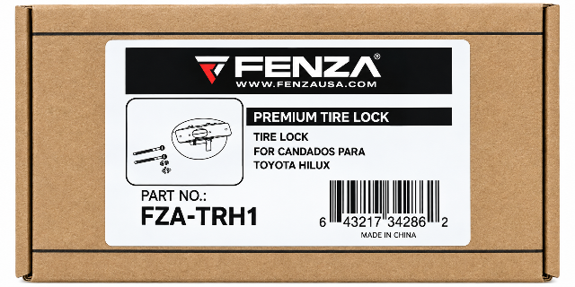 FENZA Spare Tire Lock Compatible with Toyota Fortuner – Heavy Duty Underbody Spare Wheel Anti-Theft Security System with Lock, Keys, Protector Disc & Mounting Hardware