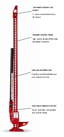 Hi-Lift Jack HL-605 60" Red All-Cast Jack