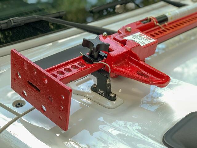 Hi-Lift Jack HM-900 Hood Mount Compatible with Jeep Wrangler ( - Present) and Gladiator , Black 2013