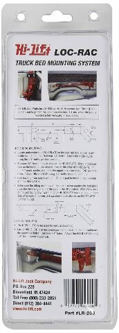 Hi-Lift Jack LR-200 Loc-Rac Jack Truck Bed Mounting System , Black