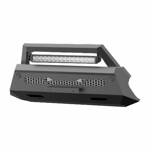 Metal Front Bumper Guard + LED Bar Compatible With Isuzu D-Max 21+