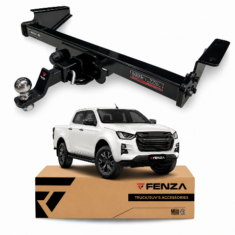 Fenza Class III Towing Hitch Receiver with 2" Ball Mount Compatible with Isuzu D-Max 2015-2024 | 6,500 lbs Capacity