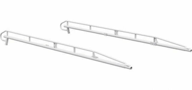 Kargo Master Pro Ii Series Steel Ladder Rack Side Rail White