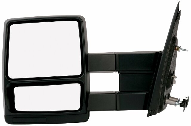 Compatible with System Towing Mirror Pair Compatible with Ford F150 extendable, Textured Black, Foldaway, Manual