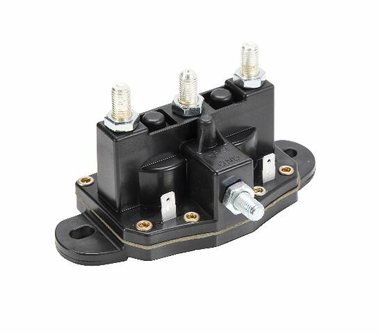 Lippert Replacement Dual-Polarity Reversing Solenoid with Silver / Bronze Alloy Posts Compatible with Hydraulic Leveling Systems and RV Slide-Outs - 118246