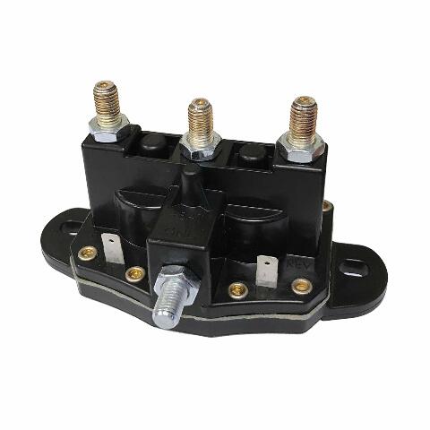 Lippert Replacement Dual-Polarity Reversing Solenoid with Silver / Bronze Alloy Posts Compatible with Hydraulic Leveling Systems and RV Slide-Outs - 118246