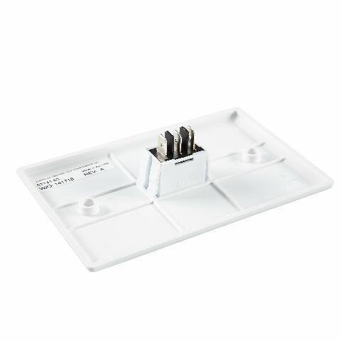 Lippert In-Wall Replacement Interior In/Out Switch Assembly with 3 Connectors on the Back Compatible with RV Slide-Out Systems, White - 19 2063