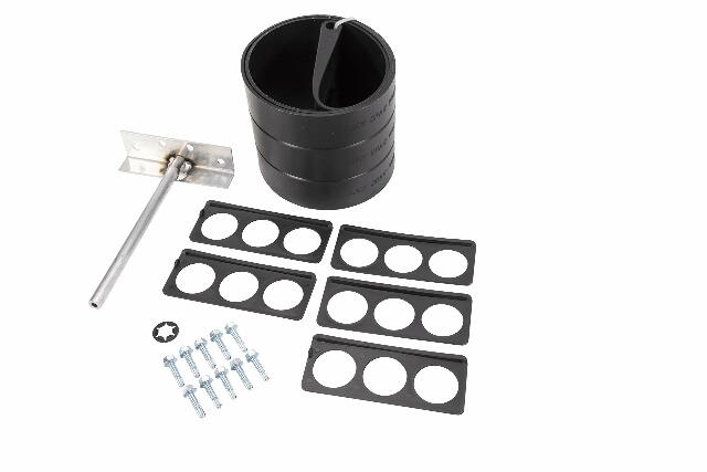 Lippert Flex Guard Triple RV Slide-Out Protection Kit with Hardware, Compatible with Any System with 1/4" Steel Rod or Swing Arm, 50-1/2" x 3-1/4" - 1346291