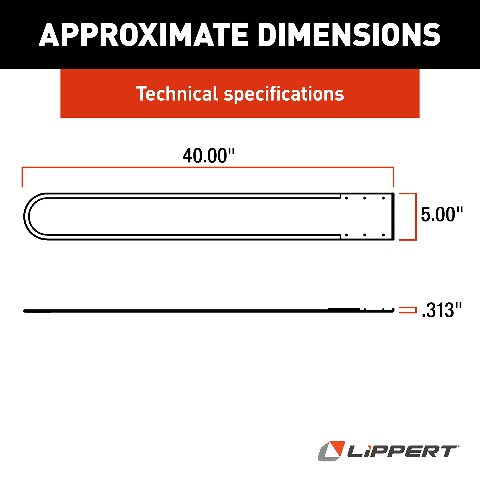 Lippert 134993 RV Carpet Protection Slide-Out Slicker
