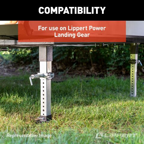 Lippert Power Landing Gear Repair Kit Compatible with 5th Wheel RV Follow Leg, Easy DIY Installation, Replacement Hardware, Drive Shaft, Bushings, E-clips, Pins, Gears, Washer - 146060