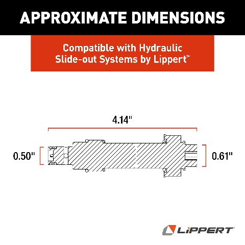 Lippert HYDAC Replacement Cartridge Valve with Turn and Lock Set Screw, Manual Override Compatible with Hydraulic Slide-Out Systems - WS08W-01T-C-N-0