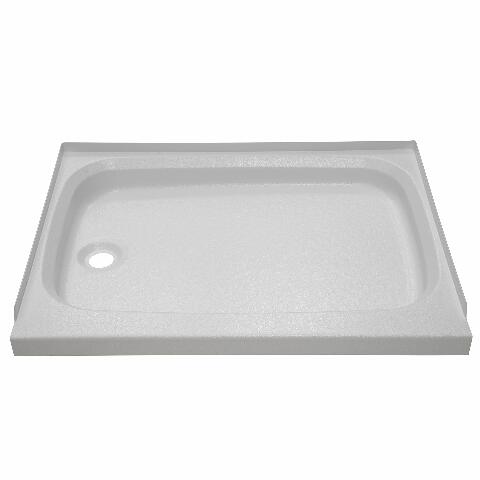 Lippert Components Replacement Shower Pan with Left Drain, Scratch-Resistant ABS Acrylic Compatible with RVs, Travel Trailers, 5th Wheels and Motorhomes - 210369,White, 24 Inch x 32 Inch