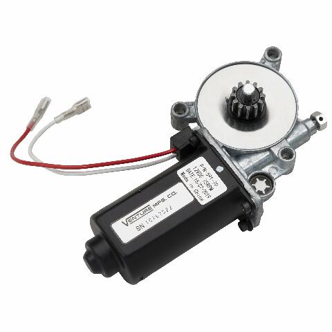 Solera Lippert Replacement Power Awning Motor with Dual Connectors, 12-Volt DC, 75-RPM, Compatible with Short, Flat or Pitched Awnings on 5th Wheel RVs, Travel Trailers, Motorhomes - 266149