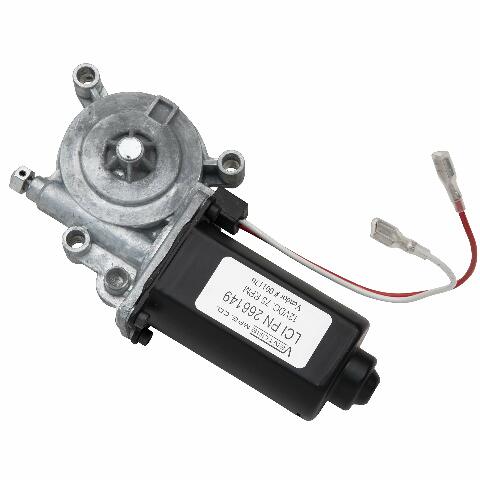 Solera Lippert Replacement Power Awning Motor with Dual Connectors, 12-Volt DC, 75-RPM, Compatible with Short, Flat or Pitched Awnings on 5th Wheel RVs, Travel Trailers, Motorhomes - 266149
