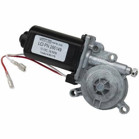 Solera Lippert Replacement Power Awning Motor with Dual Connectors, 12-Volt DC, 75-RPM, Compatible with Short, Flat or Pitched Awnings on 5th Wheel RVs, Travel Trailers, Motorhomes - 266149