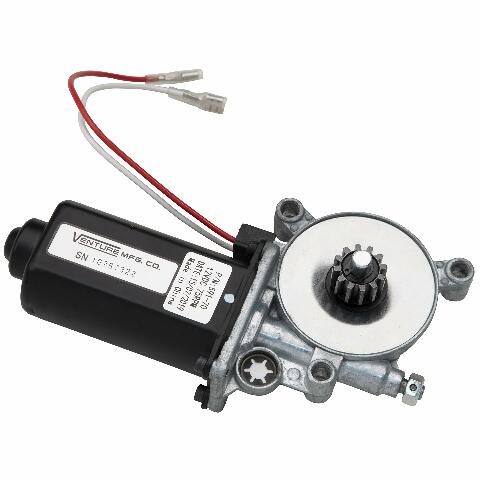 Solera Lippert Replacement Power Awning Motor with Dual Connectors, 12-Volt DC, 75-RPM, Compatible with Short, Flat or Pitched Awnings on 5th Wheel RVs, Travel Trailers, Motorhomes - 266149