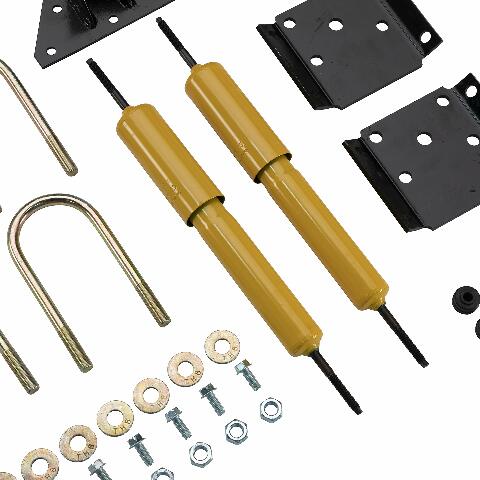 Lippert Heavy-Duty Shock Mount Kit Compatible with RV Trailers, Compatible with 3 in. Axle Tube, Shock Absorbing, Complete Bolt-On Mounting Kit, Gas Shocks, Suspension Repair Parts - 281281