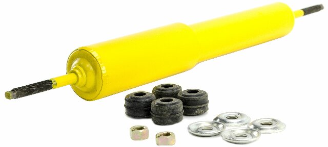 Lippert Replacement Heavy-Duty Shock Compatible with RV Trailer Suspension System, Yellow, Measures 8-5/8" Compressed, 13-1/2" Extended, Bolt-On, One Per Package - 283280