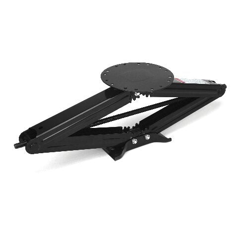 Lippert Manual 30" RV Scissor Jack Kit Compatible with 5th Wheels, Travel Trailers, Single Pack, 5,000 lb. Load Capacity, Anti Rust Coating, Universal Bolt-On Installation, Bow-Tie Base, Crank Handle - 285332