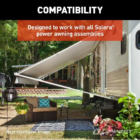 Solera Replacement Power Awning Switch Kit Compatible with 5th Wheel RVs, Travel Trailers and Motorhomes