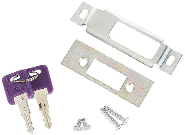 Lippert Standard RV Baggage Door Latch Kit Compatible with 5th Wheel RVs, Travel Trailers and Motorhomes, Lockable Security, Includes Handle, Edge Cover, Strike Catch, Keys, Hardware - 317649