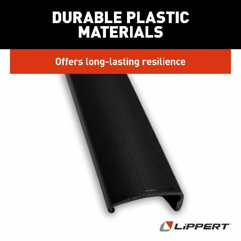 Lippert Replacement 76" Snap Trim Screw Cover Compatible with Radius Screen Door on 5th Wheel RVs, Travel Trailers and Motorhomes - 326192