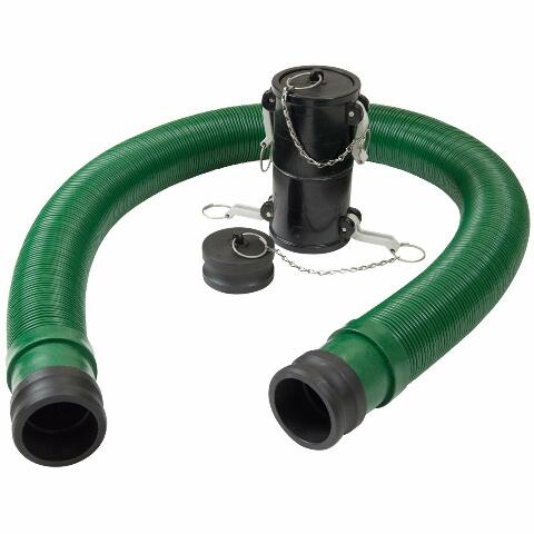 Lippert Waste Master 20' Extension Hose Kit Compatible with RV Sewer System, Secure Leak-Resistant Cam Lock, 5'6" Compressed Compatible with Storage, Puncture-Resistant, Double Female Adapter - 360784