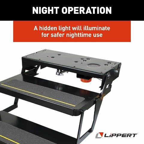 Kwikee 365837 25 Series (8" Rise) Step Assembly with Logic Control Unit and No Switch Kit