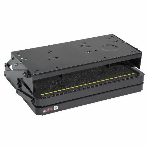 Kwikee 32 Series Electric Step Frame Assembly for RV, Travel Trailers, and Motorhomes, Hidden Light, 8.5" Step Rise, Anti-Slip Surface, Heavy-Gauge Steel Construction - 3722618