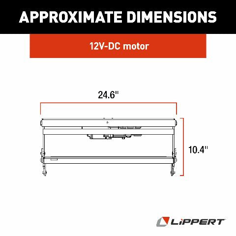 Kwikee 39 Series Electric Step Assembly, Logic Control Unit, Power Switch Kit Compatible with RV, Travel Trailers, Hidden Light, 8.5" Step Rise, Anti-Slip Surface, 12V DC Motor, Steel Construction - 3724742