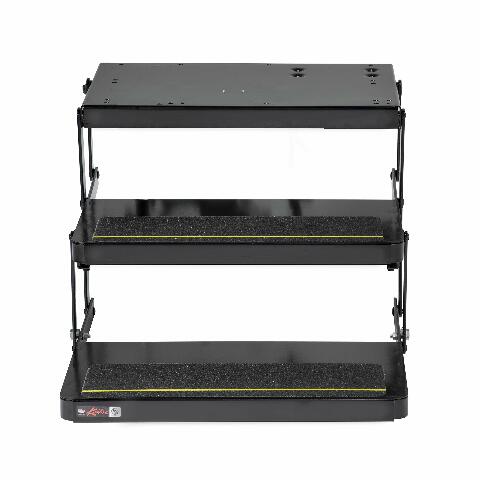 Kwikee 40 Series Electric Step Assembly, Logic Control Unit, Power Switch Kit for RV, Travel Trailers, Hidden Light, 8.5" Step Rise, Anti-Slip Surface, 12V DC Motor, Steel Construction - 3726892