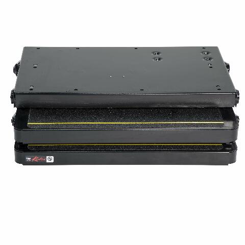 Kwikee 40 Series Electric Step Assembly, Logic Control Unit, Power Switch Kit for RV, Travel Trailers, Hidden Light, 8.5" Step Rise, Anti-Slip Surface, 12V DC Motor, Steel Construction - 3726892