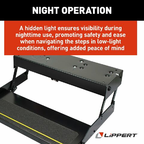 Kwikee 3747452 28 Series Step Assembly with Logic Control Unit and No Switch Kit