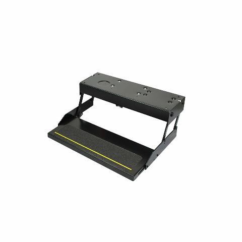 Kwikee 36 Series Single 12V Electric RV Step Assembly, 8.5" Rise, 300 lbs. Heavy-Gauge Steel, Obstruction Sensors, Hidden Light, Anti-Slip Steps, Travel Trailers, 5th Wheels, Campers - 903609025