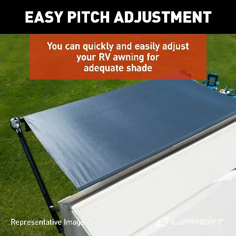 Solera Standard 12V Universal Awning Hardware Kit Compatible with 5th Wheel RVs, Travel Trailers and Motorhomes, Black