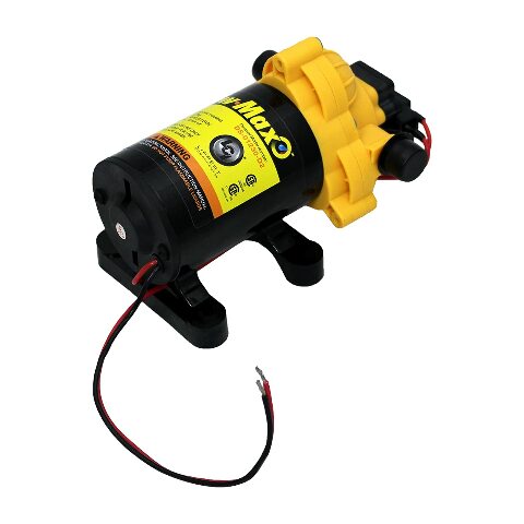 Lippert Components Flow Max 12V RV Water Pump, 3.0 GPM, 50 PSI, 9.5 Max Amp, Self-Priming, Screen Filter Included - 689052