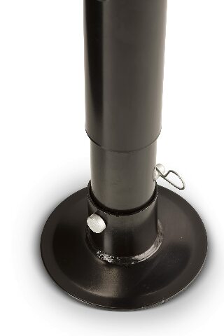 Lippert Quick Drop Tongue Jack Compatible with A-Frame Travel, Cargo, and Utility Trailers or 5th Wheel RVs, Black