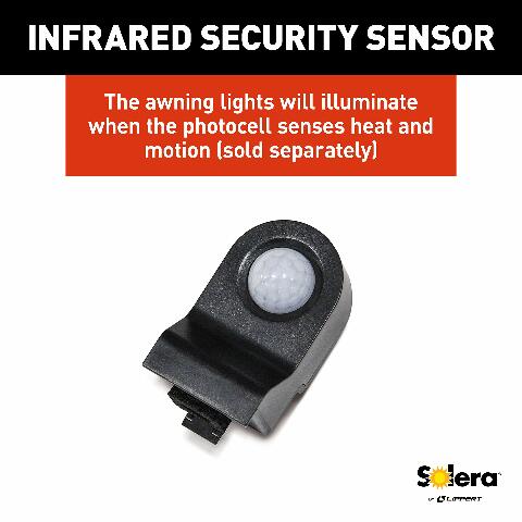 Solera 12V Smart Arm Awning Hardware Kit Compatible with 5th Wheel RVs and Travel Trailers - Standard - White