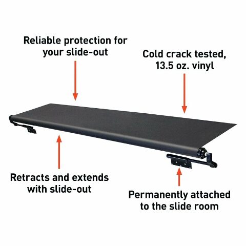 Solera Slide Topper Slide-Out Protection Compatible with RVs, Travel Trailers, 5th Wheels, and Motorhomes