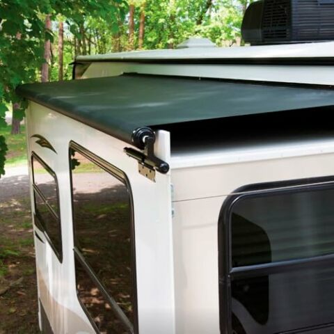 Solera 5000 Series Slide Topper Awning, Black - 6' (5'7" Fabric)