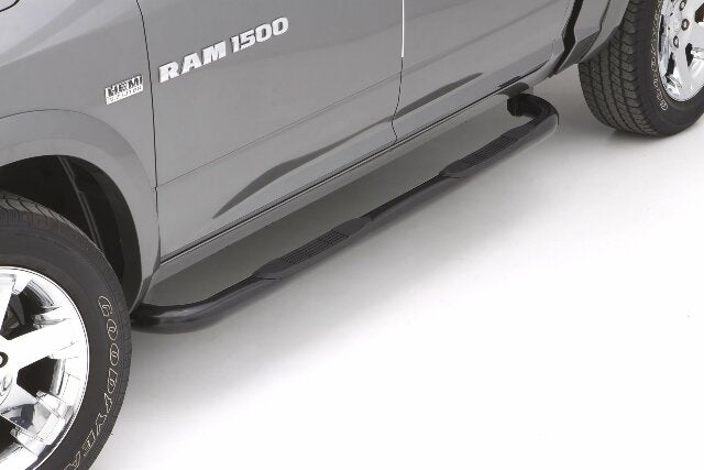 Lund 23083781 Black Steel 3" Round Bent Nerf Bars Compatible with Dodge Ram 1500, Ram 2500/3500 Crew Cab,Large 2010-2018